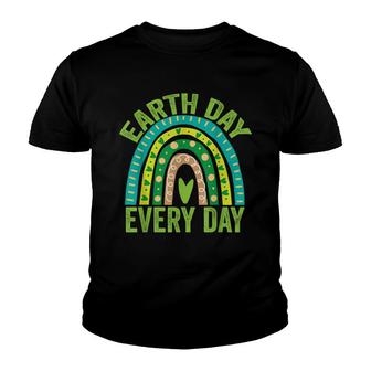 Earth Day Everyday Green Rainbow Earth Day Youth T-shirt - Seseable