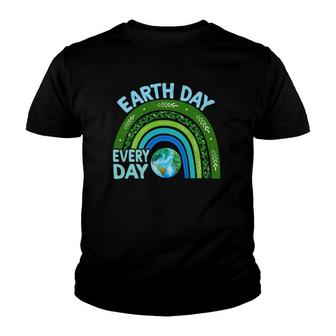 Earth Day Everyday Rainbow Design Earth Day Youth T-shirt - Thegiftio UK