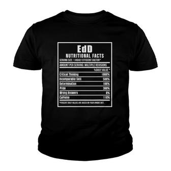 Edd Doctor Of Education Nutrition Doctorate Graduation Youth T-shirt - Seseable