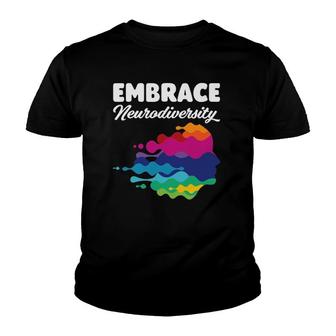 Embrace Neurodiversity Autism Awareness Mom Women Kids Youth T-shirt - Thegiftio UK