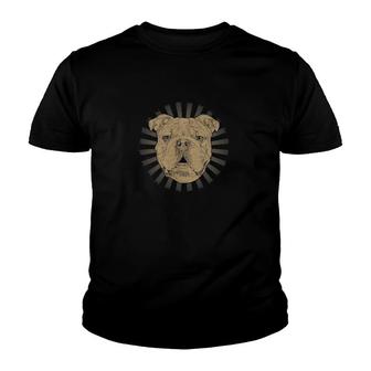 English Bulldog Owner Gift Englisch Bulldog Vintage Youth T-shirt - Thegiftio UK