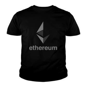 Ethereum Blockchain Eth Ether Cryptocurrency Alt Coin Youth T-shirt - Thegiftio UK