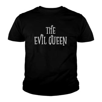 Evil Queen For Mom Matching Family Halloween Costume Youth T-shirt - Seseable