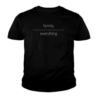 Family Over Everything Mindfulness Gift Youth T-shirt - Thegiftio UK