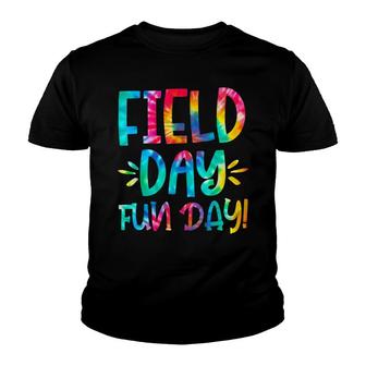 Field Day Fun Day Last Day Of School Teacher Student Tie Die Youth T-shirt - Thegiftio UK