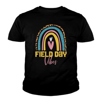 Field Day Vibes Leopard Rainbow For Teachers Field Day 2022 Youth T-shirt - Thegiftio UK