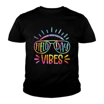 Field Day Vibes Tie Dye Last Day Of School Field Day Teacher Youth T-shirt - Thegiftio UK