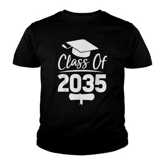 First Day Of School Class Of 2035 Grow With Me Graduation Youth T-shirt - Thegiftio UK