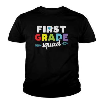 First Grade Squad 1St Student Teacher First Day Youth T-shirt - Thegiftio UK