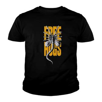Free Hugs Funny Facehugger Aliens V2 Youth T-shirt - Thegiftio UK