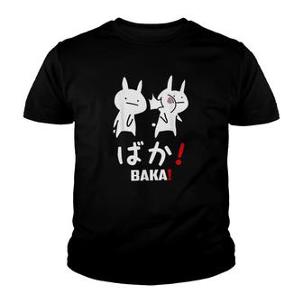Funny Anime Baka Rabbit Slap Japanese Gift Youth T-shirt - Monsterry