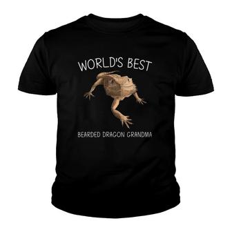 Funny Bearded Dragon Gift For Grandma Mama Lizard Pet Animal Youth T-shirt - Seseable
