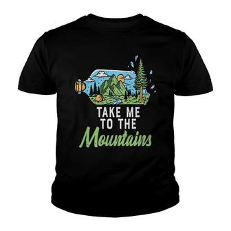 Funny Camping Take Me To Mountains Free Life New Youth T-shirt - Seseable