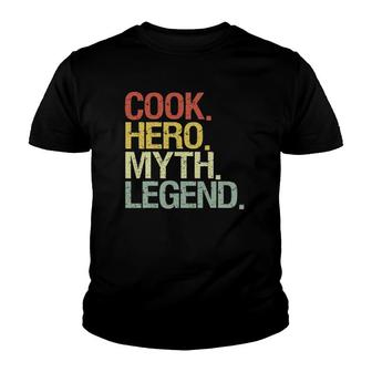 Funny Cook Hero Myth Legend Sous Chef Youth T-shirt - Thegiftio UK