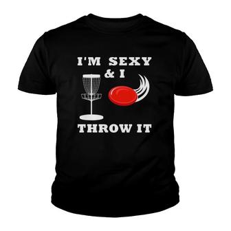 Funny Disc Golf For Men & Women Sexy & I Throw It Youth T-shirt - Thegiftio UK
