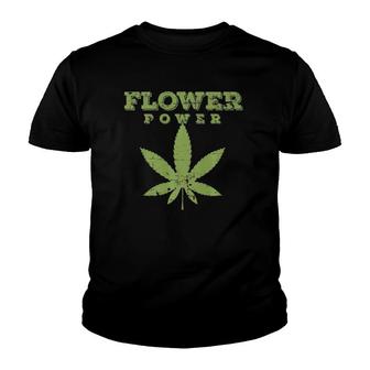 Funny Flower Power Pothead Design Youth T-shirt - Thegiftio UK