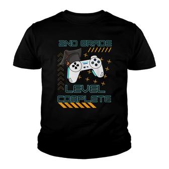 Funny Gaming Level Completed 2Nd Grade Graduate Student Youth T-shirt - Thegiftio UK