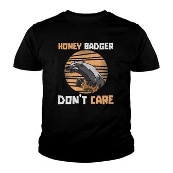 Funny Honey Badger Animal Ratel Honey Badger Youth T-shirt - Thegiftio UK