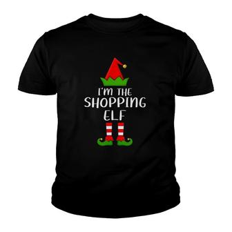 Funny Matching Family Im The Shopping Elf Christmas Youth T-shirt | Mazezy