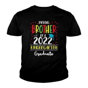 Funny Proud Brother Of A Class Of 2022 Kindergarten Graduate Youth T-shirt - Thegiftio UK