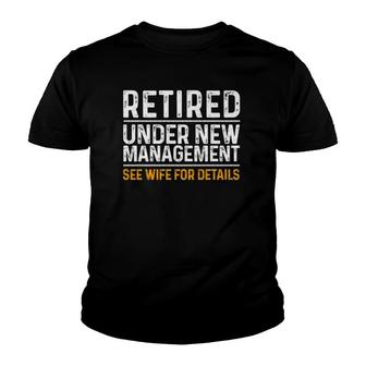 Funny Retirement Design Men Retiring Party Humor Youth T-shirt | Mazezy