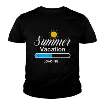 Funny Summer Vacation Loading Last Day Of School Teacher Youth T-shirt - Thegiftio UK