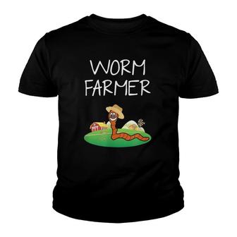 Funny Worm Farm Worm Vermiculture Youth T-shirt - Thegiftio UK