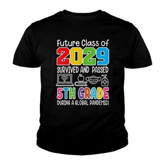 Future Class Of 2029 I School Graduation I Fifth 5Th Grade Youth T-shirt - Thegiftio UK