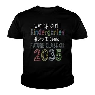 Future Class Of 2035 Watch Out Kindergarten Here I Come Youth T-shirt - Thegiftio UK
