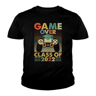 Game Over Level Complete Gamer Class Of 2022 Graduation Youth T-shirt - Thegiftio UK