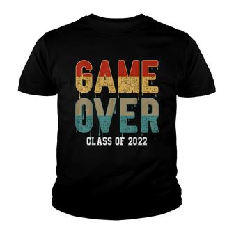 Game Over Senior Class Of 2022 Video Games Gamer Graduation Youth T-shirt - Thegiftio UK