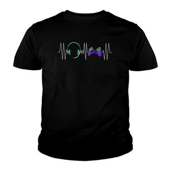 Gaming Heartbeat Funny Present For Gamers Video Games Lover Youth T-shirt - Seseable