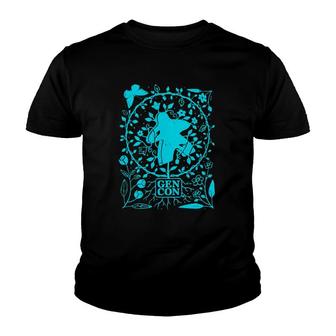 Gen Con Botanical Meeple Game Lover Youth T-shirt - Thegiftio UK