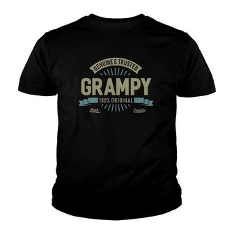 Genuine Grampy Top Great Gifts For Grandpa Fathers Day Men Youth T-shirt | Seseable FR