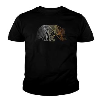 Geometric Bear Pride Design For Gay Bears Youth T-shirt | Mazezy