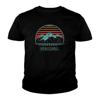 Georgia Retro Mountain Hiking 80S Style Youth T-shirt - Thegiftio UK