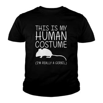 Gerbil Easy Halloween Human Costume Gnawer Pet Diy Gift Youth T-shirt | Mazezy UK