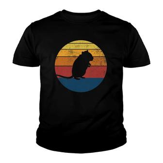 Gerbil Vintage Retro Gerbil Silhouette Youth T-shirt | Mazezy