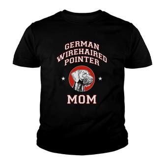 German Wirehaired Pointer Mom Pet Lover Youth T-shirt | Mazezy