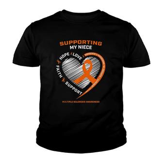 Gifts Orange Ms Clothing Niece Multiple Sclerosis Awareness Youth T-shirt - Thegiftio UK
