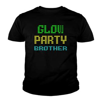 Glow Party Brother Party Gift Neon Retro Tee Youth T-shirt - Thegiftio UK