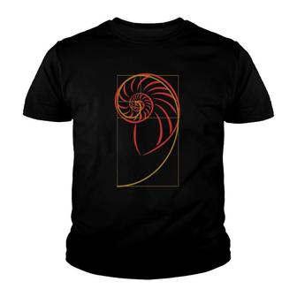 Golden Ratio Spiral Math Lover Gift Youth T-shirt - Thegiftio UK