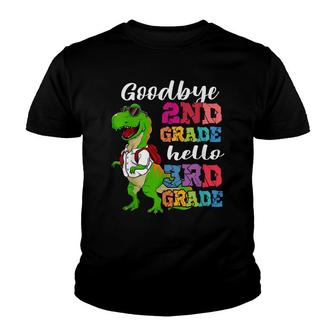 Goodbye 2Nd Grade Hello 3Rd Grade Dinosaur Graduation 2022 Youth T-shirt - Thegiftio UK