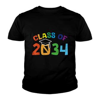 Graduation Class Of 2034 Grow With Me For Boys Girls Youth T-shirt - Thegiftio UK