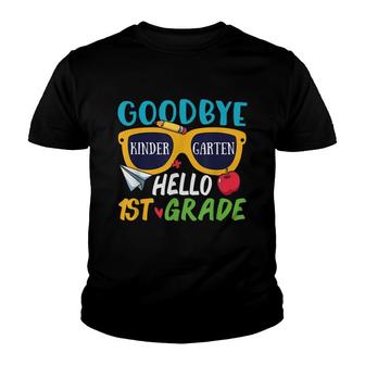 Graduation Goodbye Kindergarten Hello 1St Grade School Youth T-shirt - Thegiftio UK