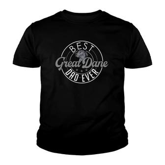 Great Dane Dad Funny Fathers Day Dog Lover Best Youth T-shirt - Thegiftio UK