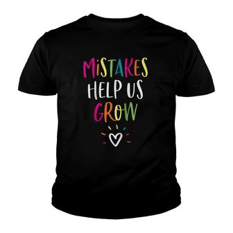 Growth Mindset Positive Back To School Teacher Student Raglan Baseball Youth T-shirt - Seseable
