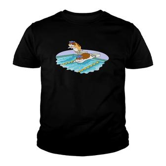 Guinea Pig Swimming Sport Bathing Swimming Pool Youth T-shirt - Thegiftio UK