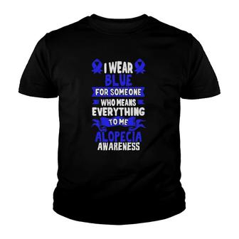 Hair Loss Awareness Alopecia Areata Youth T-shirt - Thegiftio UK