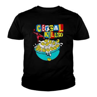 Halloween Funny Morning Breakfast Cereal Killer Horror Youth T-shirt - Thegiftio UK
